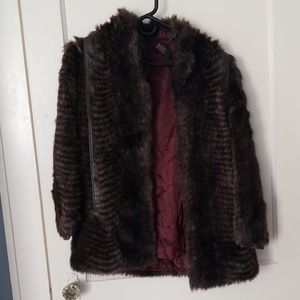 Faux fur jacket